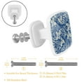 thumbnail image 2 of 4 Pieces Set Drawer Pulls Handle Square Wardrobe Cabinet Knobs with Stainless Steel Screws Furniture Kitchen Decor, 2 of 5