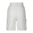 thumbnail image 4 of BOOMNY Womens Cargo Shorts Low Rise Baggy Shorts For Women Solid Color Lightweight Loose Fit Cozy Summer Dailywear, 4 of 5