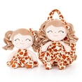 thumbnail image 6 of Gloveleya Toddler Kids Doll for Girls Soft Curly Hair Dolls Pocket Wild Animal Series Giraffe Dress 9", 6 of 7