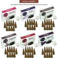 thumbnail image 4 of Trumiri Blossom Incense Cones - Variety Pack - Total 60 Cone Incense (6 Scents x 10 Conos) - Peony, Lilac, Violet, Honeysuckle, Hyacinth, Tuberose - Cone Incense Scents - Insense Cones - Incent Cone, 4 of 6