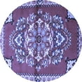 thumbnail image 1 of Ahgly Company Indoor Round Persian Blue Traditional Area Rugs, 5' Round, 1 of 4