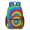 Red and Green Tie Dye Pattern-1, variant on Red and Green Tie Dye Pattern 17" Waterproof Oxford School Backpacks for Teens, S-Shape Padded Straps, for School, Travel, Hiking, Camping