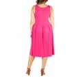 thumbnail image 2 of 24seven Comfort Apparel Plus Size Sleeveless Midi Fit and Flare Pocket Dress, 2 of 4