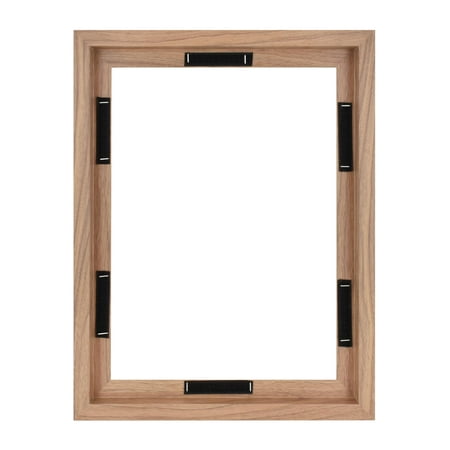 MCS Canvas Float Frames 16x20 Frame, Black Frame for Finished Canvases, Vertical & Horizontal Wall Hanging Large Frame with Adhesive for Canvas Paintings (1-Pack)