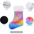 thumbnail image 3 of Coolnut Christmas Stockings 17 inch 2Pack Rainbow Pastel Galaxy Xmas Stockings Fireplace Hanging Socks for Kids Family Christmas Decoration Holiday Gift Decor, 3 of 6