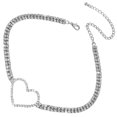 thumbnail image 3 of Women Necklace Statement Necklace Girls Clavicle Chain Rhinestone Neck Jewelry, 3 of 9