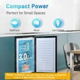 thumbnail image 2 of GGTB 3.0 Cu.ft Upright Freezer, Adjustable Thermostat, Compact Standing Freezer for Home Office Dorm Garage, Black, 2 of 7