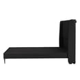 thumbnail image 4 of Box Base Cama Slim Matrimonial+Cabecera Foss Negro, 4 of 8