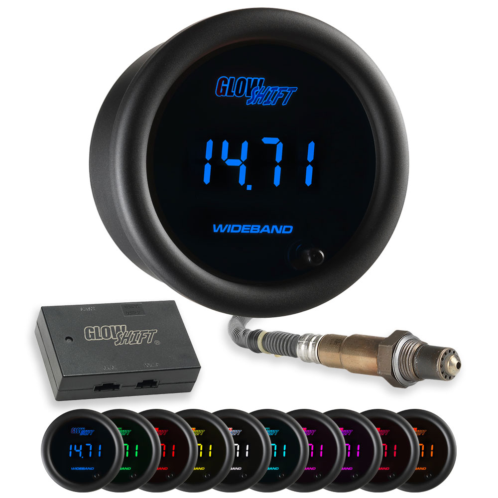 GlowShift 10 Color Digital Wideband Air/Fuel Ratio Gauge