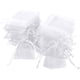 thumbnail image 1 of Paquete de 100 bolsitas de organza blanca, 7 x 9 cm, bolsita de organza para regalo, bolsita para joyas, bolsitas para bodas, bolsitas de lavanda, obsequios de boda, 1 of 5