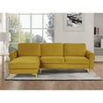 thumbnail image 1 of Lifestyle Solutions Leland Sectional Sofa in Yellow Fabric Upholstery, 1 of 7