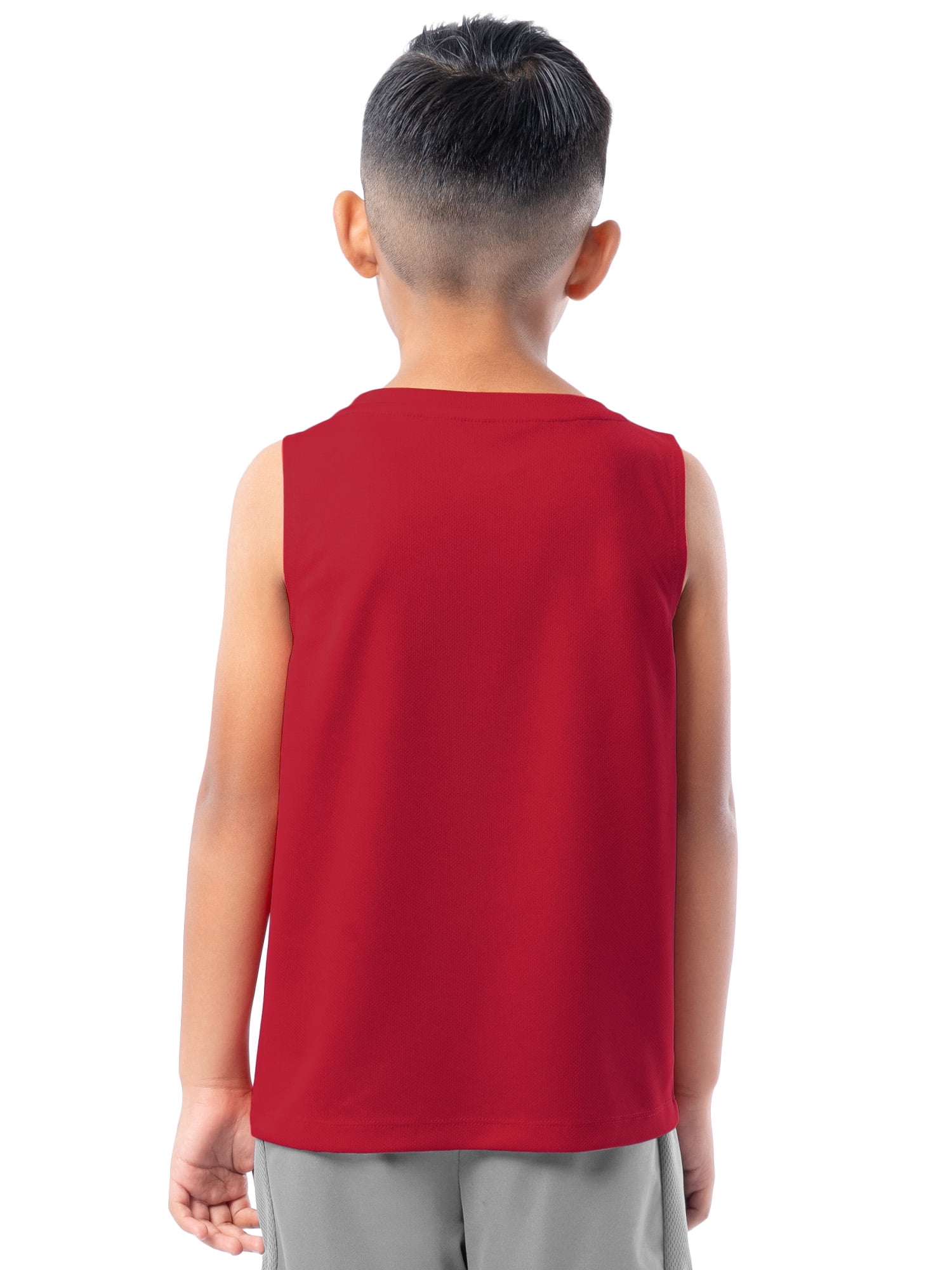 Athletic Works Boys Core Active Muscle Tank Top, 2-Pack, Sizes 4-18 & Husky