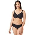 thumbnail image 2 of Wacoal womens Bodysuede Ultra Full Figure Seamless Underwire Bra, Black, 34DD, 2 of 3