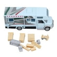 thumbnail image 2 of Kids Mini Toy  RV Car, Holiday  Van Model Gifts For Boys And Girls, 1/32 Sound Light Opening Doors Simulation Educational Alloy Motorhome Toy For Children, 2 of 8
