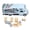 Light Blue, variant on Riousery 1/32 Scale RV Motorhome Toy, Sound & Light Effects, Opening Doors, Alloy & Plastic Vehicle Play Set for Kids, 7.7 inches / 19.5 cm Length, White