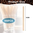 thumbnail image 2 of 1 package (100/200/500pcs) coffee blender disposable blender14cm, 2 of 5