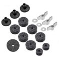 thumbnail image 1 of 18 Pcs Accessoires de Cymbales Manchons de Support de Cymbales Feutres de Cymbales avec Rondelle de Cymbale et Écrous Ailés de Base pour Ensemble de Tambours, 1 of 7