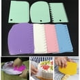 thumbnail image 2 of Bearachild 3 unids/set de herramientas de decoración de pasteles, espátulas para masa, rebanadoras ornamentales más suaves, accesorios para rebanar Herramientas y accesorios para hornear Blanco Bearachild JJ14756-01B, 2 of 6