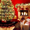 thumbnail image 4 of Taotanxi Christmas Tree Skirt 122Cm Soft Faux Fur Tree Skirt Plush Christmas Decoration Colorful Decoration Christmas Tree Skirt Christmas Decoration Indoor Holiday Party Decoration, 4 of 6
