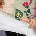 thumbnail image 3 of Oversized Wearable Blanket Hoodie,Vibrant Pioneer Flower Pattern Sherpa Blanket Hoodie with Super Pockets,Super Warm Fuzzy Pullover for Women & Men, 3 of 6