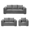 thumbnail image 1 of Sala 3-2-1 Dicasa Taos (Sofá, Love Seat y Sillón) Gris para Sala, 1 of 13