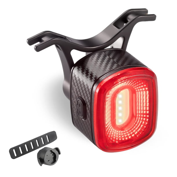 Luz trasera inteligente ROCKBROS para conducción nocturna a prueba de agua