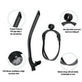 thumbnail image 3 of Adults PVC Silicone Swim Front Breathing Tube Snorkel for Beginner Freestyle Practice, 3 of 7