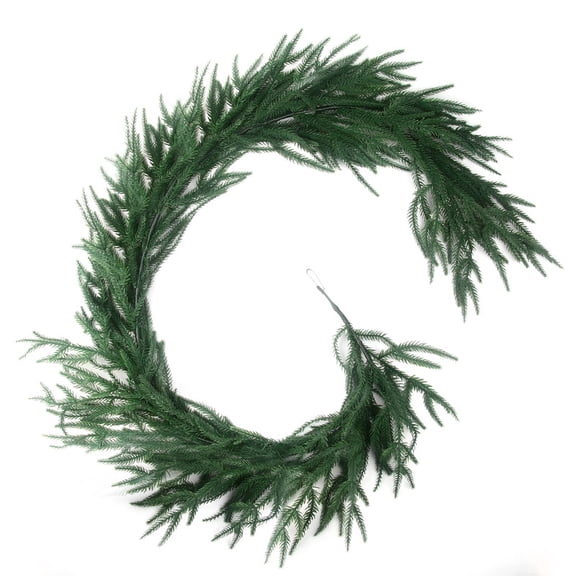 StarQualityBargain 6FT Norfolk Pine Christmas Garland, Artificial Greenery for Mantle, Staircase & Wall Decor Indoor Outdoor