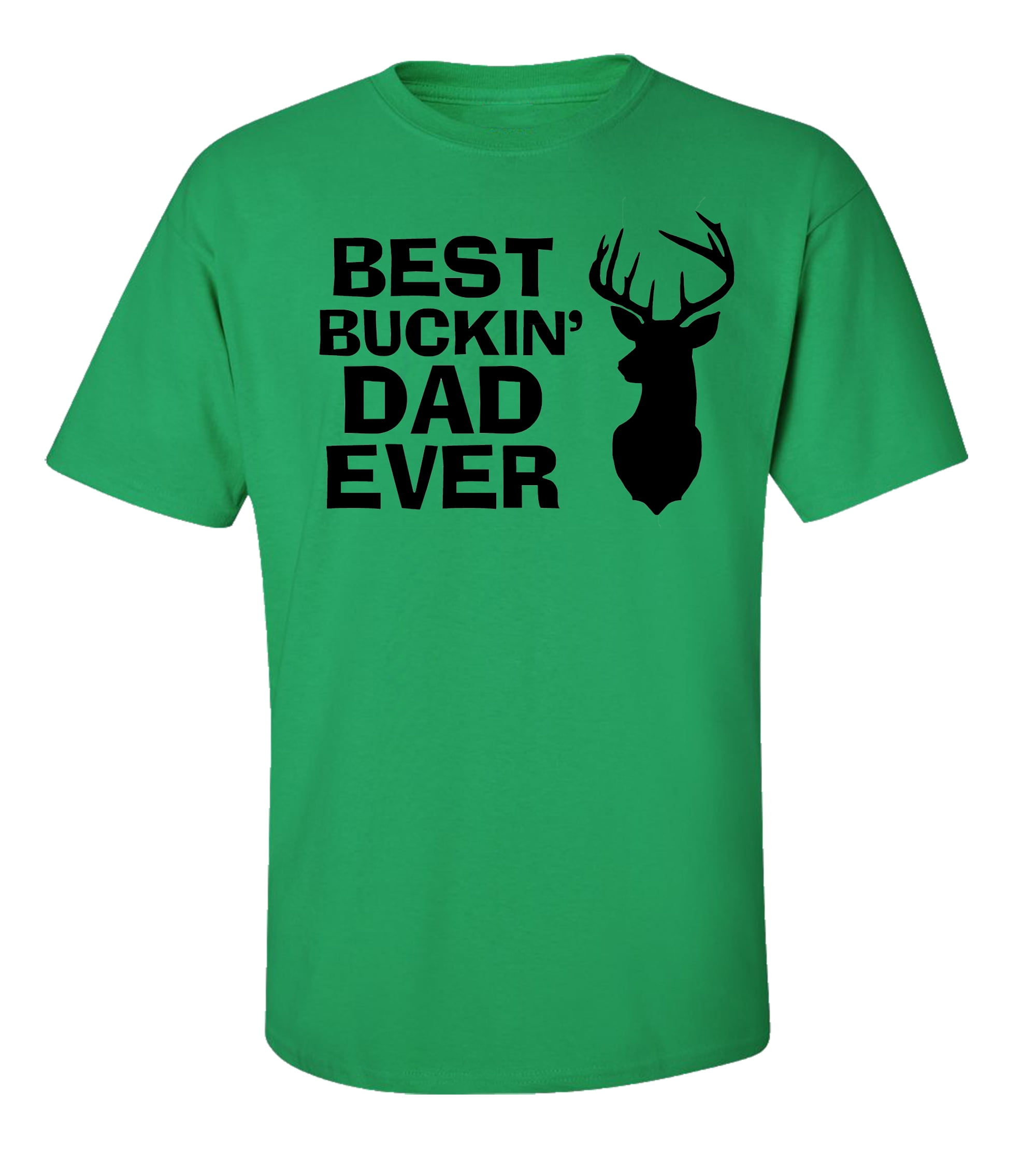 Funny Father's Day Best Buckin Dad Ever Adult Short Sleeve Tee Shirt Charcoal - Bild 11 von 29