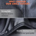 thumbnail image 4 of 48 Inch Grill Cover, Waterproof BBQ Grill Cover with Adjustable Straps 600D Heavy Duty Barbecue Grill Cover for Weber Spirit 200 & II 200 Series, 4 of 8