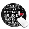 thumbnail image 2 of Disketp Wine Funny Small Mouse Pad 7.9x7.9 Inches,Washable Round Mousepad For Office Laptop Computer,Non-Slip Rubber Base Mouse Pads For Wireless Mouse, 2 of 9