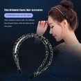 thumbnail image 2 of Accesorios para el cabello, diadema sencilla de ala fina, herramientas de estilismo a la moda, accesorio a juego para ropa, de diadema de Ropa, zapatos y accesorios Miscelánea color gris negro Qarigey AP010736-03, 2 of 6