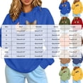 thumbnail image 3 of felwors Women's Oversized Pullover Pet Carrier Hoodie Cotton Blend Fleece Sweatshirt with Kangaroo Pocket Casual Orange for Size XL, 3 of 8