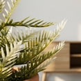 thumbnail image 3 of Unique Bargains Artificial Sago Palm Plant in Ceramic Pot Green And White 6.3", 3 of 6