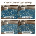thumbnail image 7 of ODIKA 3'x5' Washable Accent Rug Pet Friendly, Non-Shedding Mat Motifs Ocean Wave Border Motif Seashell Turtle Nautical Compass Playful for Bedside, Nursery Room, 7 of 7