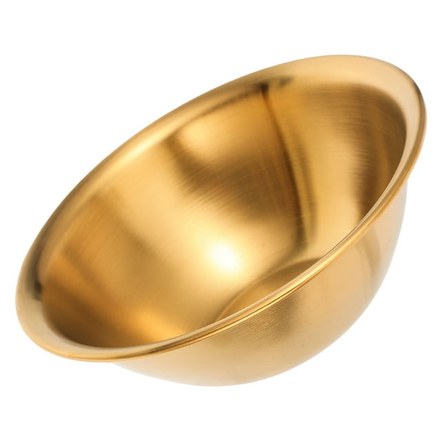 unbranded Bowl Multifuncional De Acero Inoxidable Dorado Para Ensaladas Y Ramen En Casa
