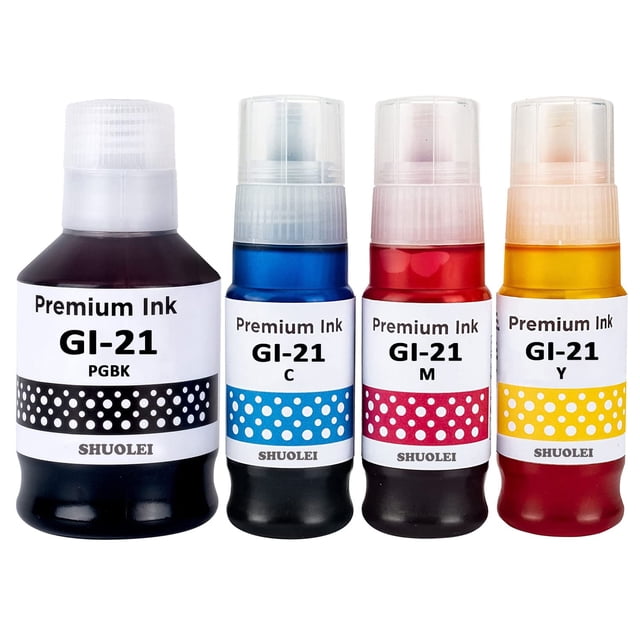 Botellas de recarga de tinta SHUOLEI GI-21 para Canon PIXMA G3260 G3270