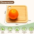 thumbnail image 6 of Small bamboo cutting board with grooves (set of 2) IMini lightweight wooden cutting board for baby dorm I2-piece set, 6 of 7