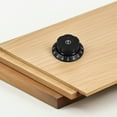 thumbnail image 1 of SEWCHICS 2Pcs Fryer Control Dial Black ABS Precise Adjustment for Modern Kitchen Use, 1 of 8