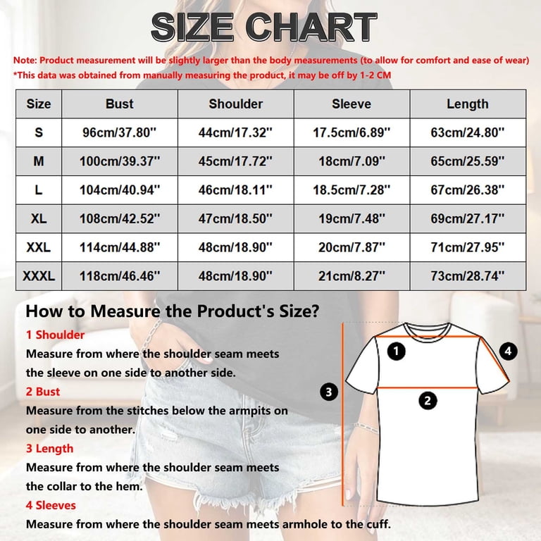 Glisme Women'S T Shirts Round Neck Blouses Short Sleeve Cartoon Graphic ...