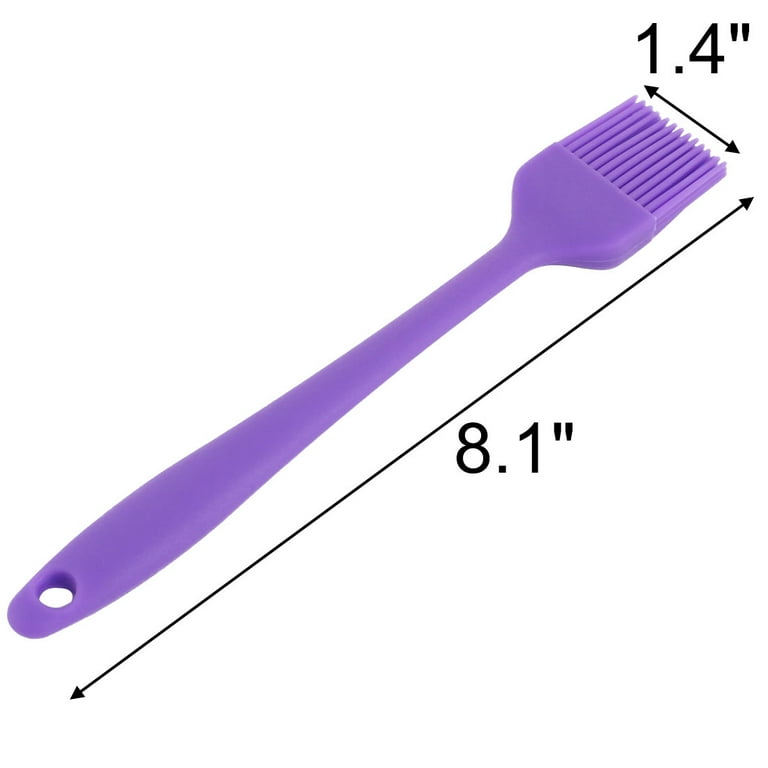 Unique Bargains Kitchenware Silicone Cooking Tool Baster Turkey Barbecue Pastry Brush Purple