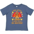 thumbnail image 3 of Inktastic This Little Turkey is Going to Be a Big Brother with Orange Text Boys Toddler T-Shirt, 3 of 5