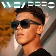 thumbnail image 2 of Protection Rectangular Sunglasses Retro Black Sun Glasses Unisex Classic Ultralight Shades For Cycling Driving Fishing, 2 of 6