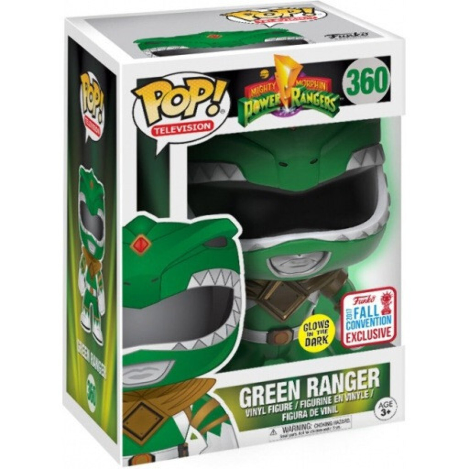 Funko POP Television: Power Rangers - Green Ranger Glow in the Dark - Fall Convention Exclusive - image 2 of 2