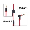 thumbnail image 3 of [TOP.SALE]Replacement 3.5mm L Jack Audio Cable Cord Wire With 90 Degree Angle Audio Line With Mic Solo High Definition Studio Pro, 3 of 11