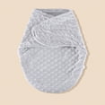 thumbnail image 3 of SNNROO 1pc Soft And Breathable Pure Color Coral Fleece Baby Sleeping Bag Suitable For Home Use, 3 of 7
