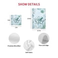 thumbnail image 7 of Coastal Octopus Kitchen Dish Towels for Drying Dishes Set of 2, Cyan Nautical Fish Shells Seaweeds Waffle Weave Microfiber Hand Tea Bathroom Towels Quick Dry & Absorbent Towel 15.7x23.6, 7 of 7