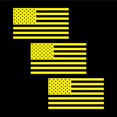 thumbnail image 1 of American US Flag Vinyl Decal Sticker for Laptop/Car/Truck/Window/Bumper (Matte Yellow, 7.5in [3-Pack]), 1 of 4