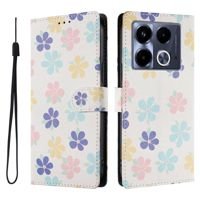 FOXDOCK Funda Tipo Cartera para infinix Note 40 5G con Soporte y Correa – Diseño de Patrones Lindos