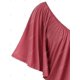 thumbnail image 3 of Tallas de talla más asimétrico blouson drapeado camiseta Rosegal Camisetas tallas grandes, 3 of 5
